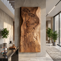 Botanical Wall Panel With Wildflower Relief For Hallway