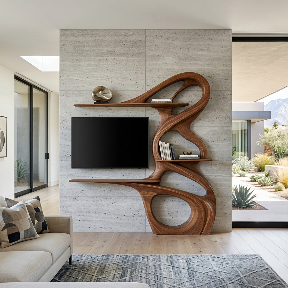 Minimalist TV Shelf Floating For Home Interior