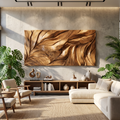 Organic Modern Wall Art With Relief Design For Living Room