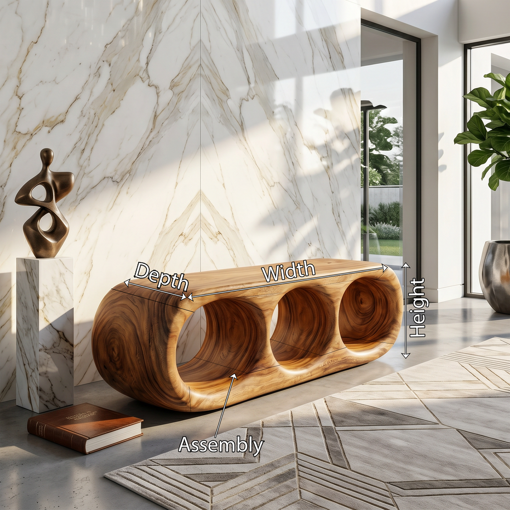 Scandinavian Bench Contemporary Hallway