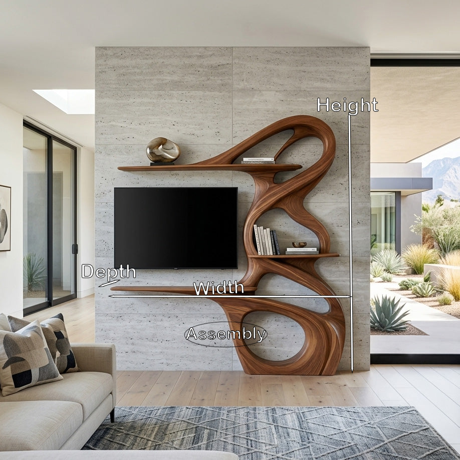 Minimalist TV Shelf Floating For Home Interior