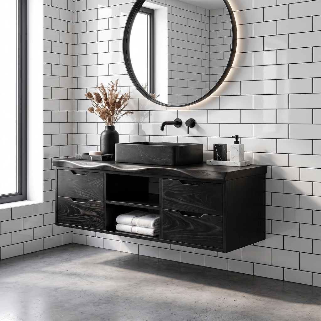 Transitional Bathroom Vanity Classic Luxury Suite