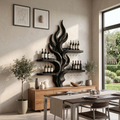 Handcrafted Organic Modern Wine Holder For Home Bar