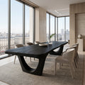 Contemporary Rectangular Sculpture Dining Table For Dining Room