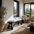 Luxury Dining Bench Contemporary Kitchen