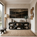 Organic Sculptural Console Table For Designer Entryway