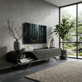Mid Century Modern Wood TV Console For Living Room