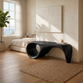 Modern Sculptural Bench Luxury Bedroom