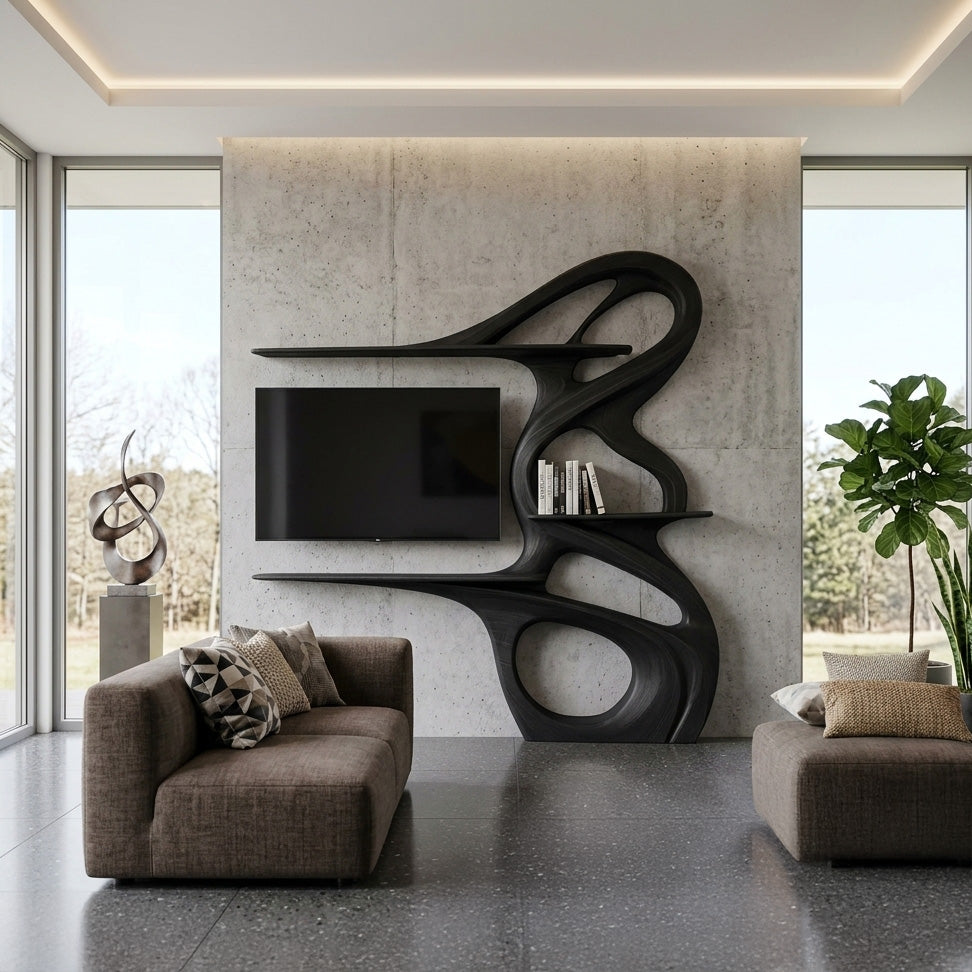 Minimalist TV Shelf Floating For Home Interior