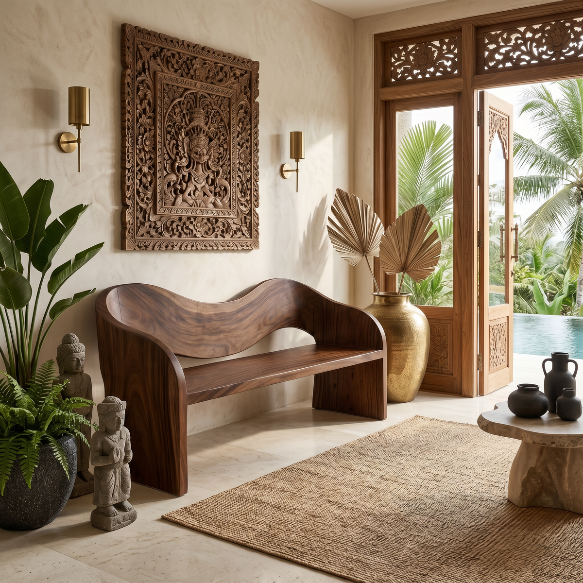 Contemporary Accent Bench Modern Residence