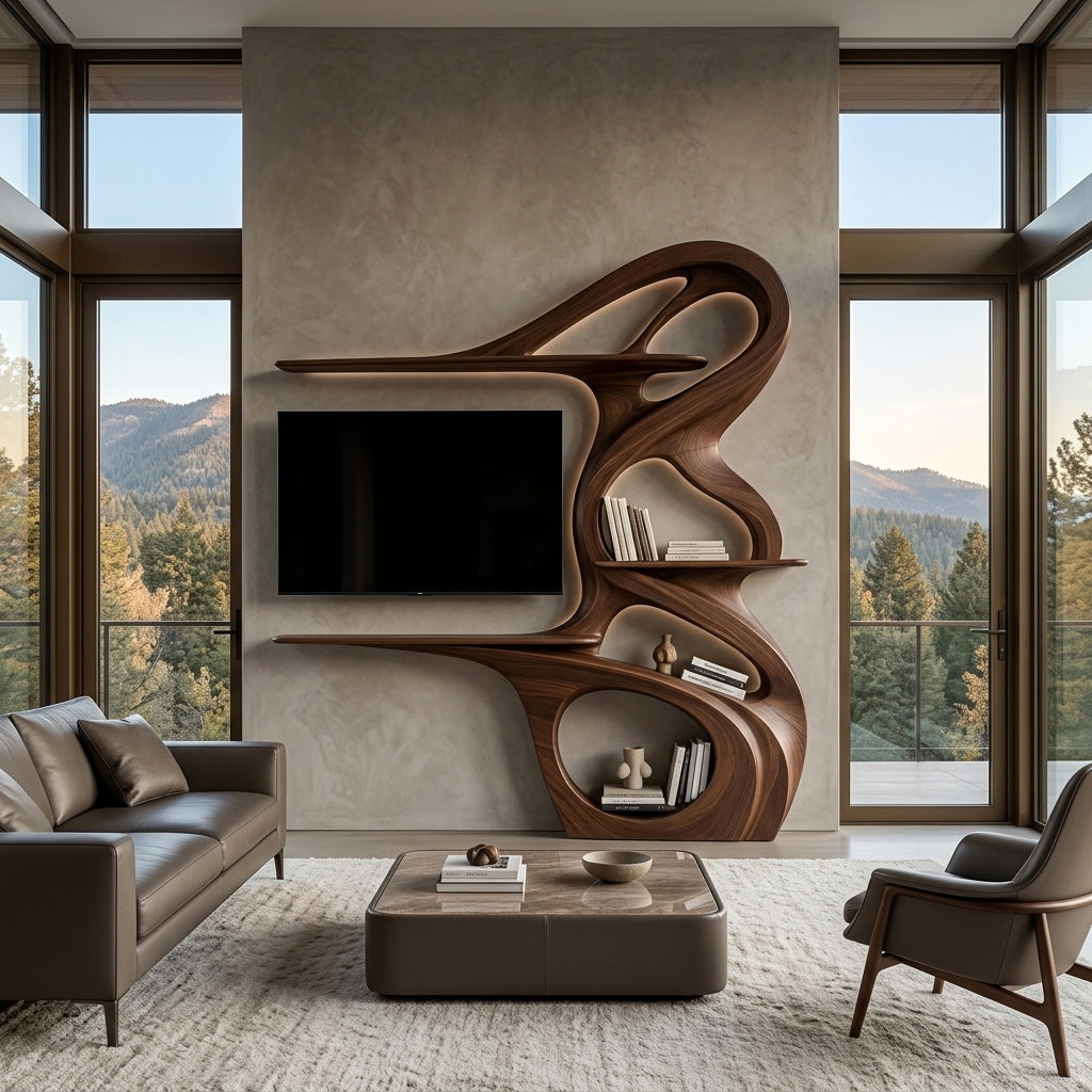 Minimalist TV Shelf Floating For Home Interior