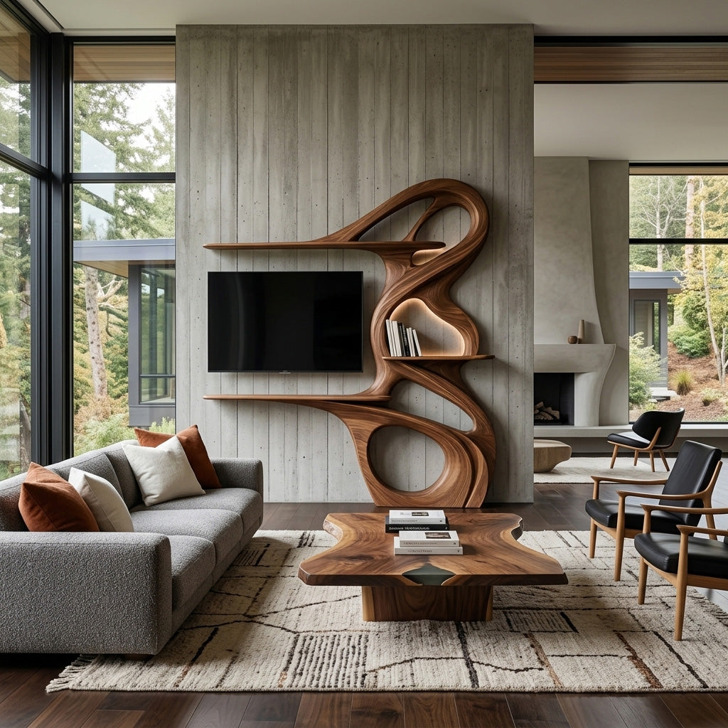 Minimalist TV Shelf Floating For Home Interior